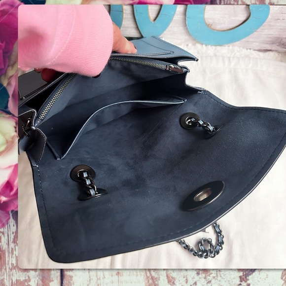 COACH SLATE BLUE & GUNMETAL CROSSBODY PARKER BAG 26852 - Picture 16 of 17